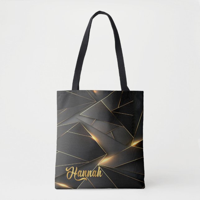 Neon Abstrakt Personalisiert Tote Bag (Vorderseite)