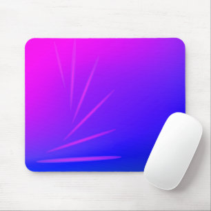 Neon Abstrakt rosa und Lila Mousepad