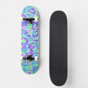 Neon Acid Trip Marmor Skateboard