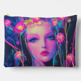 Neon Alien Goddess Zubehörtasche