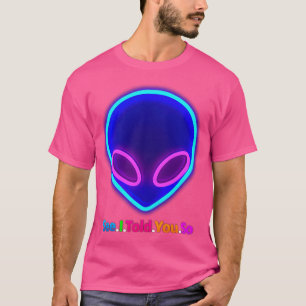 Neon Alien Head T-Shirt
