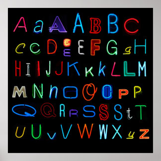 Neon Alphabet: Das Original Poster