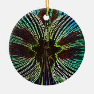 Neon Amaryllis Keramik Ornament