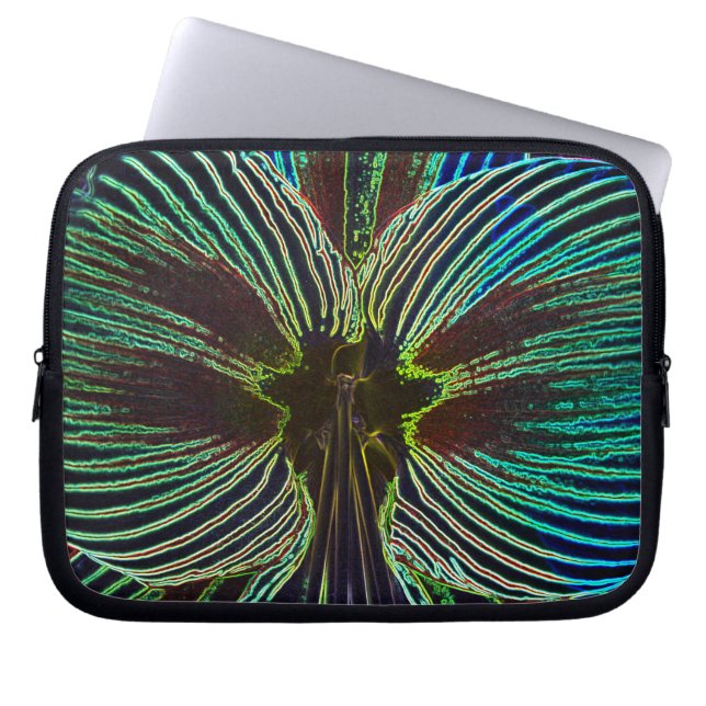 Neon Amaryllis Laptopschutzhülle (Vorderseite)