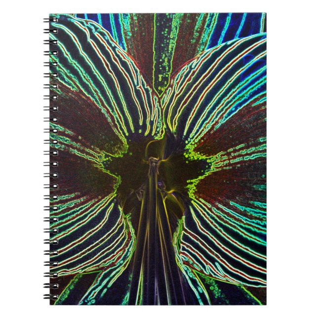 Neon Amaryllis Notizblock (Vorderseite)