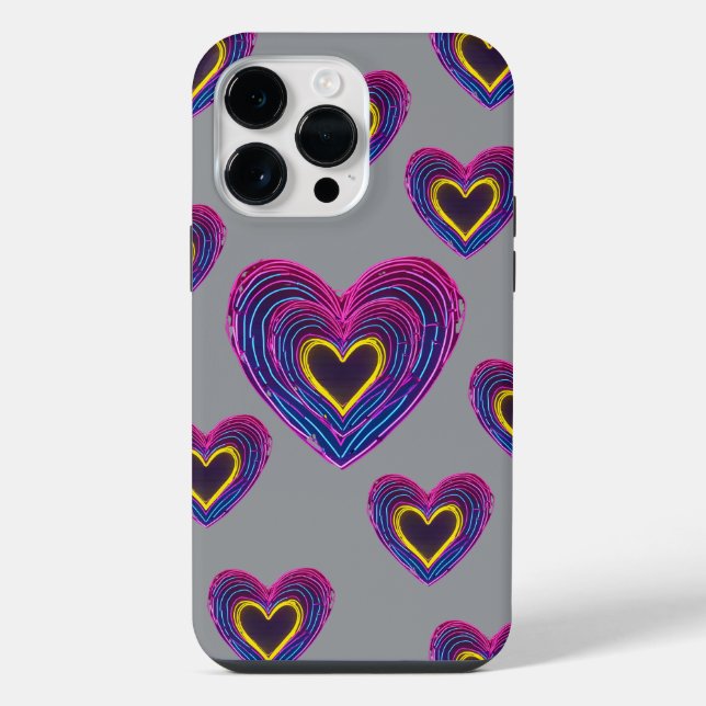 Neon Anatomical Heart iPhone / iPad case Hülle (Rückseite)