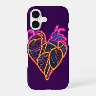 Neon Anatomisches Herz Hoodie Künstlerisch Botan iPhone 16 Hülle
