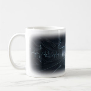 Neon-Apfel-Puls auf dem Kunstbecher Midnight Road Kaffeetasse