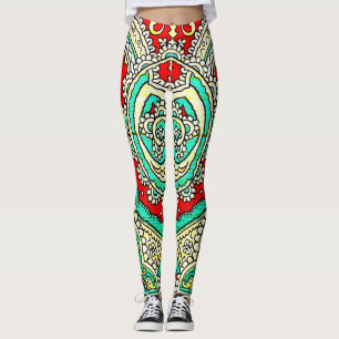 Neon arabesque Ornament: 80er Stil. Leggings