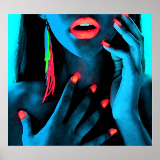 Neon Art Poster