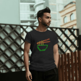 Neon Asian Noodle Bowl T-Shirt