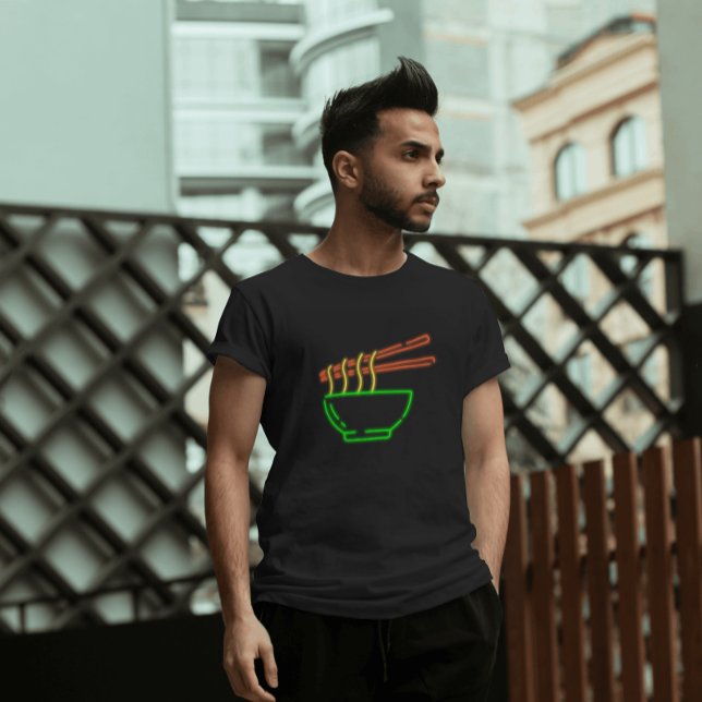 Neon Asian Noodle Bowl T-Shirt (Von Creator hochgeladen)