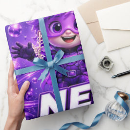 Neon ATOMIVRA Geschenkpapier