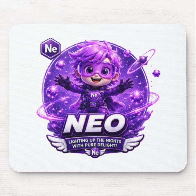Neon ATOMIVRA Mousepad (Vorne)