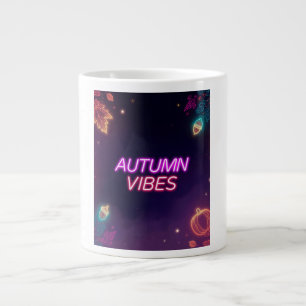 Neon Autumn Vibes Jumbo-Tasse