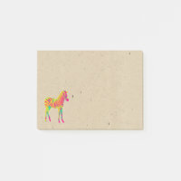 Neon Baby Zebra Psychedelic Funky Retro