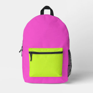 Neon-Backpack für elektrische Träume Bedruckter Rucksack