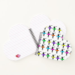 Neon Ballerina Ballett Tutu Tanzlehrer Pointe Notizbuch