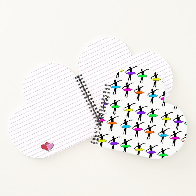 Neon Ballerina Ballett Tutu Tanzlehrer Pointe Notizbuch (Innenseite)