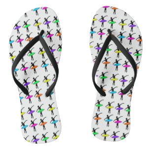 Neon Ballerinas Ballet Tanzlehrer Tänzerin Geschen Flip Flops