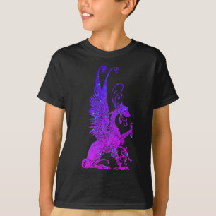 Neon Basilisk Monster Symbol Dragon Antike Bestie T-Shirt