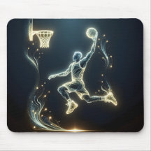 Neon Basketball Player