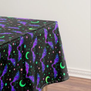 Neon Bats Stars und Monde Tableclout Tischdecke