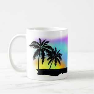 Neon Beach Skies am Strand von Daytona Tasse