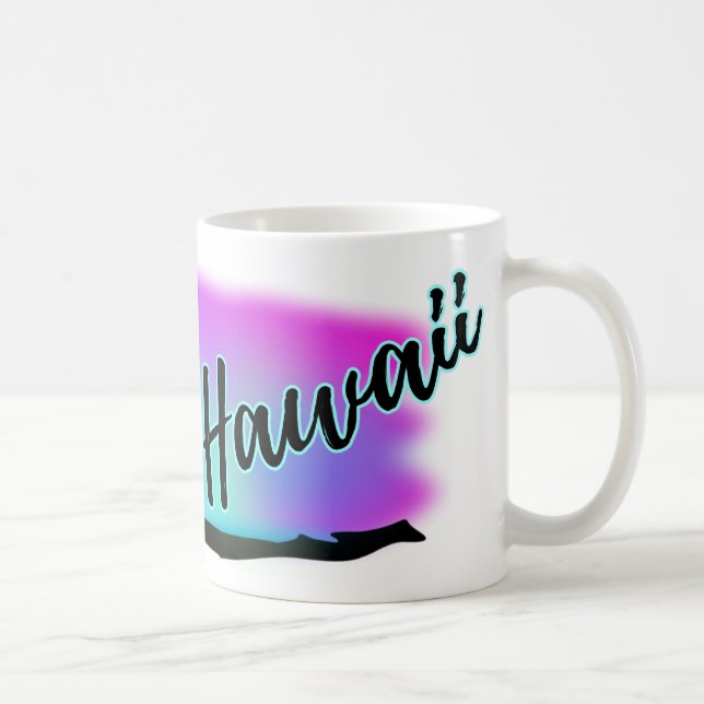 Neon Beach Skies auf Hawaii Tasse (Rechts)