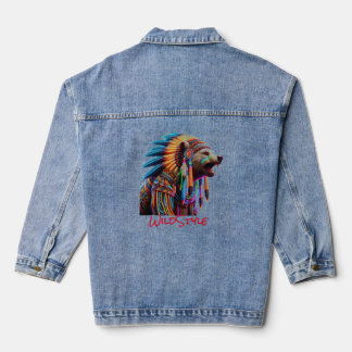 Neon Bear Chief WildStyle T - Shirt Jeansjacke
