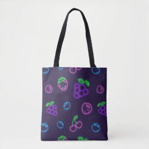 Neon-Beeren-Muster-Tasche