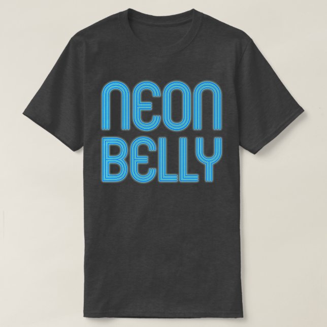 Neon Belly Blue Brazilian Jiu Jitsu für BJJ Cool G T-Shirt (Design vorne)