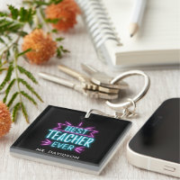 Neon | Bester Lehrer Aller Zeiten Monogramm Danke