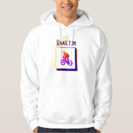 Neon Bicycle Rider Hoodie HAMbyWG