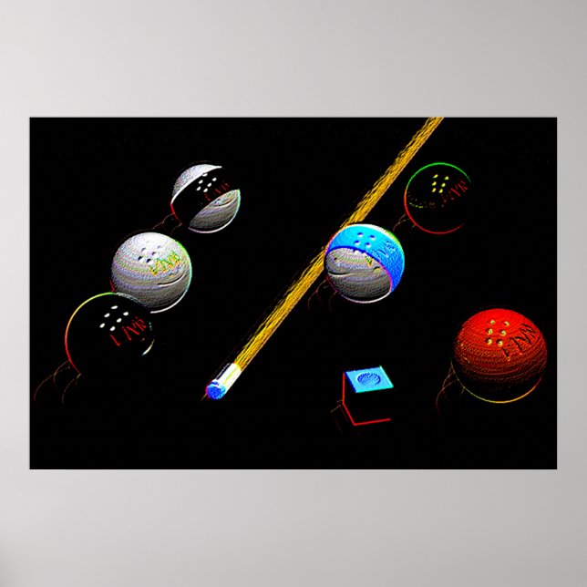 Neon Billards Poster (Vorne)