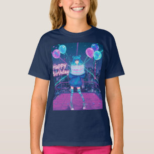 Neon Birthday von Natasha Us T-Shirt