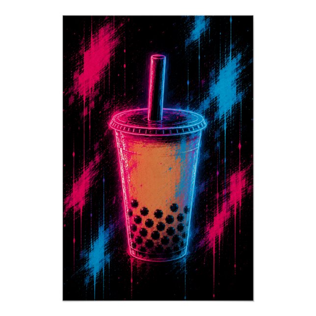 Neon-Blasentee Poster (Vorderseite)