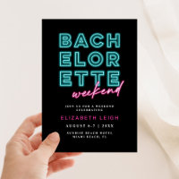 Neon Blau & Rosa Junggesellinnenabschied Wochenend