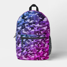 Neon Blau Rosa Tarnmuster