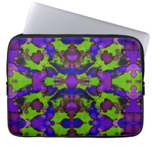 Neon Bloomstorm Laptopschutzhülle