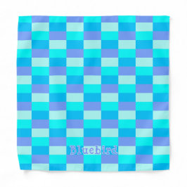 Neon Blue Color Pattern Halstuch