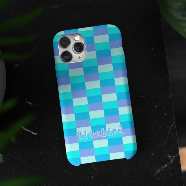 Neon Blue Color Pattern iPhone 16 Hülle (Von Creator hochgeladen)