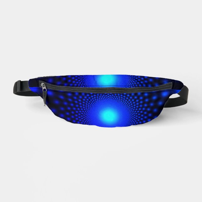 Neon Blue Lights Fanny Pack Bauchtasche (Vorderseite)