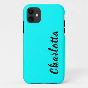 Neon Blue Solid Color Benutzerdefiniert Case-Mate iPhone Hülle
