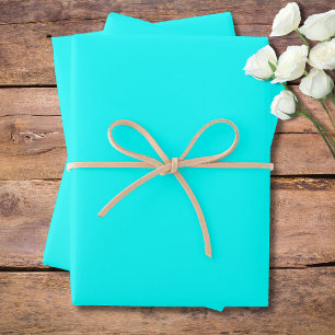Neon Blue Solid Color   Classic   elegant Geschenkpapier Set
