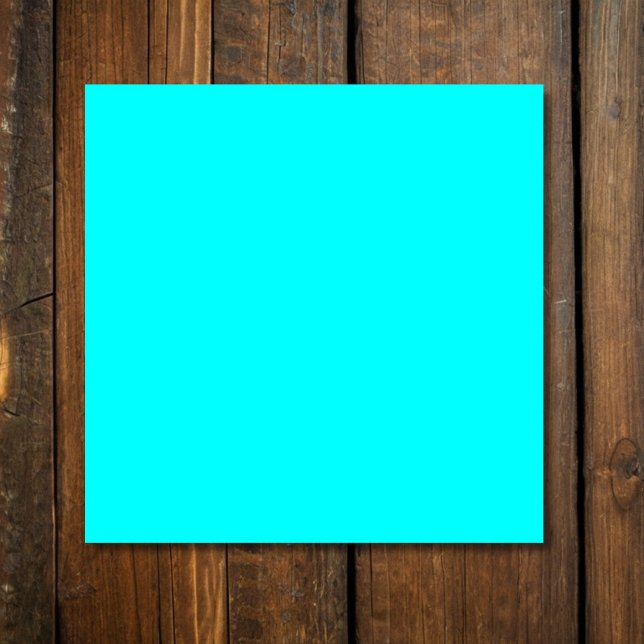 Neon Blue Solid Color | Classic Quadratische Visitenkarte (Von Creator hochgeladen)