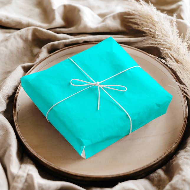 Neon Blue Solid Color | Classic Seidenpapier (Von Creator hochgeladen)