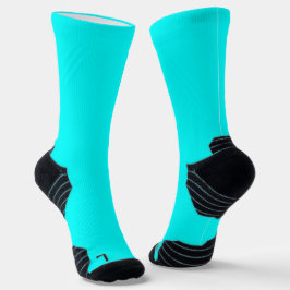 Neon Blue Solid Color | Classic Socken
