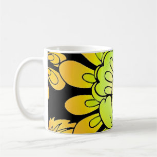 Neon Blume Kaffeetasse