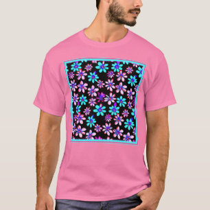 Neon Blume Patterns Artwork. Jetzt kaufen T-Shirt
